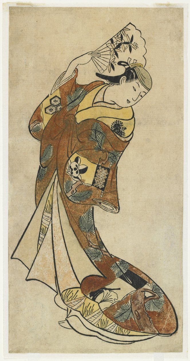 Fujimura Handyová? II v taneční scéně, 20. léta 18. století od Japanese School