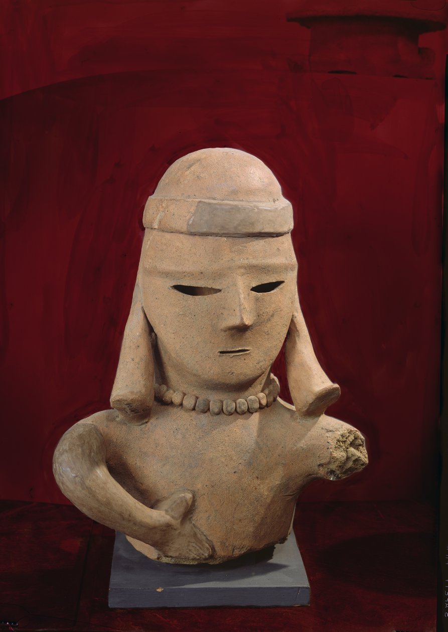 Figurka Haniwa, 250-550 (červená kamenina) od Japanese School