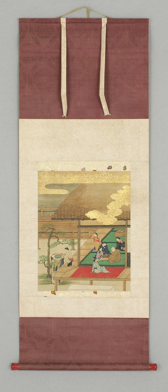 Terasa domu s postavami od Japanese School