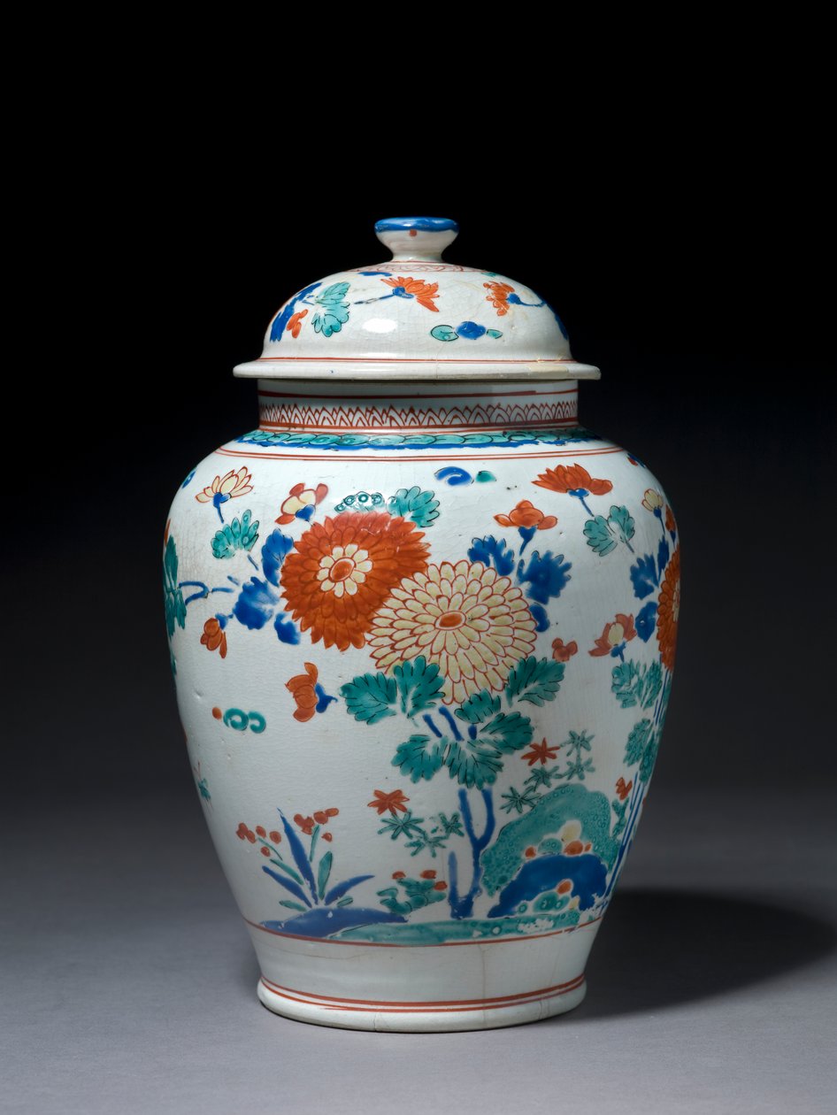 Dóza s víkem, cca 1670-80 (porcelán kakiemon) od Japanese School