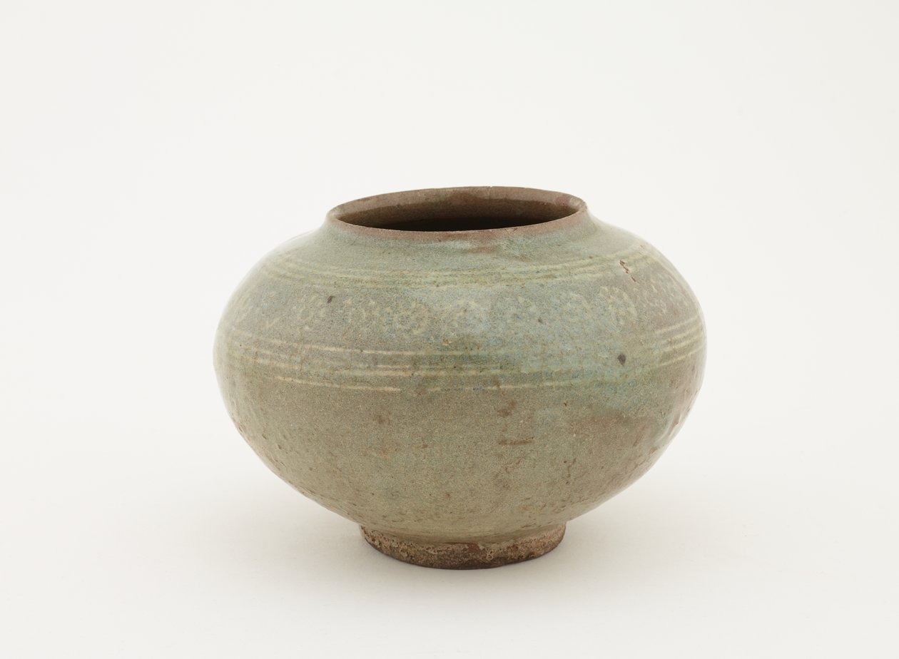 Dóza s raženým a vkládaným zdobením, 1610-1630 od Japanese School