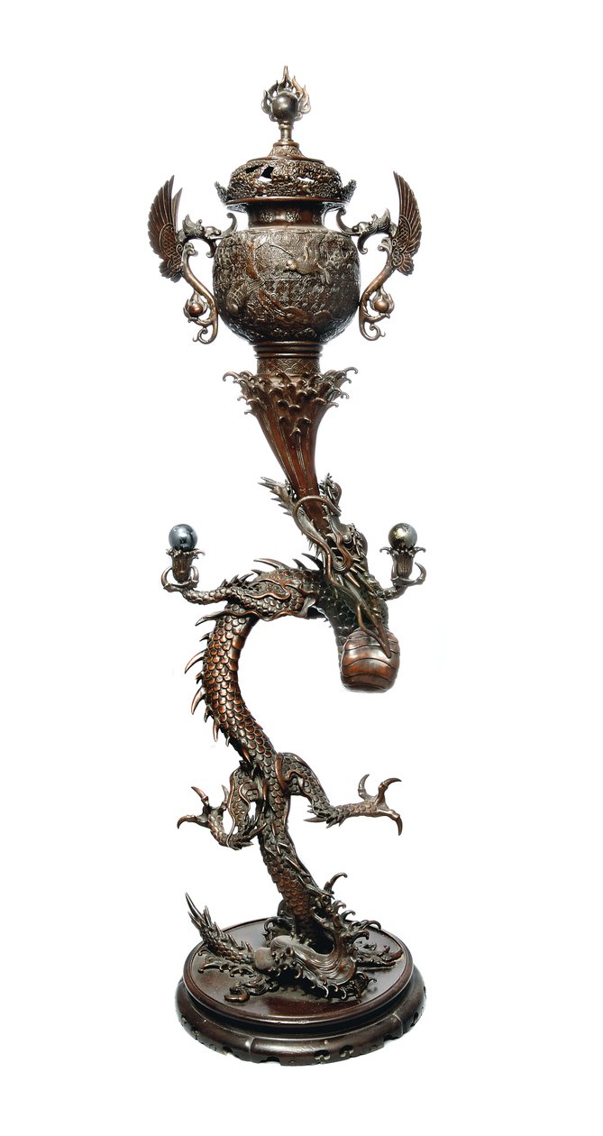 Koro, období Meidži, konec 19. století (bronz) od Japanese School