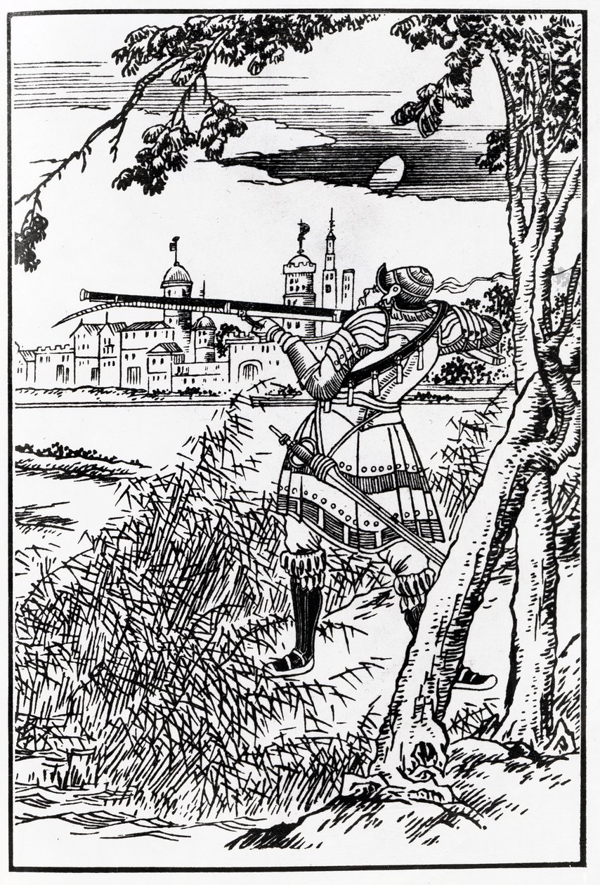 Napoleon bude zabit vrahy (woodblock) od Japanese School