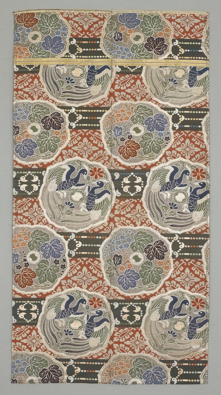 Obi Fragment, konec 19.-začátek 20. století (hedvábná látka) od Japanese School