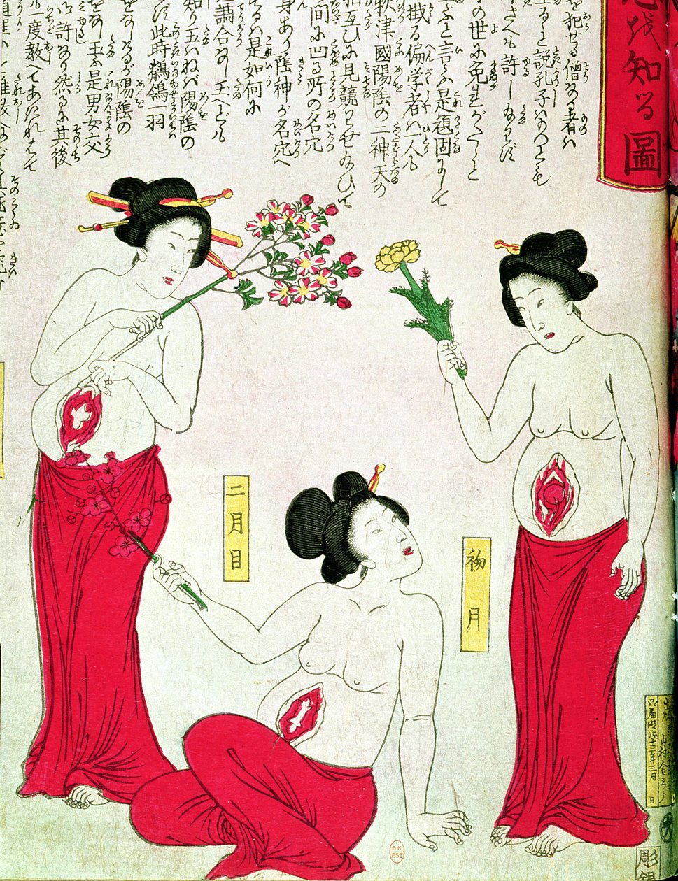 Těhotné ženy, 1881 od Japanese School