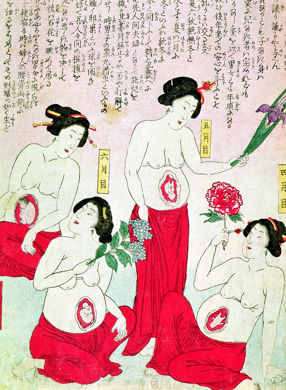 Těhotné ženy, 1881 od Japanese School