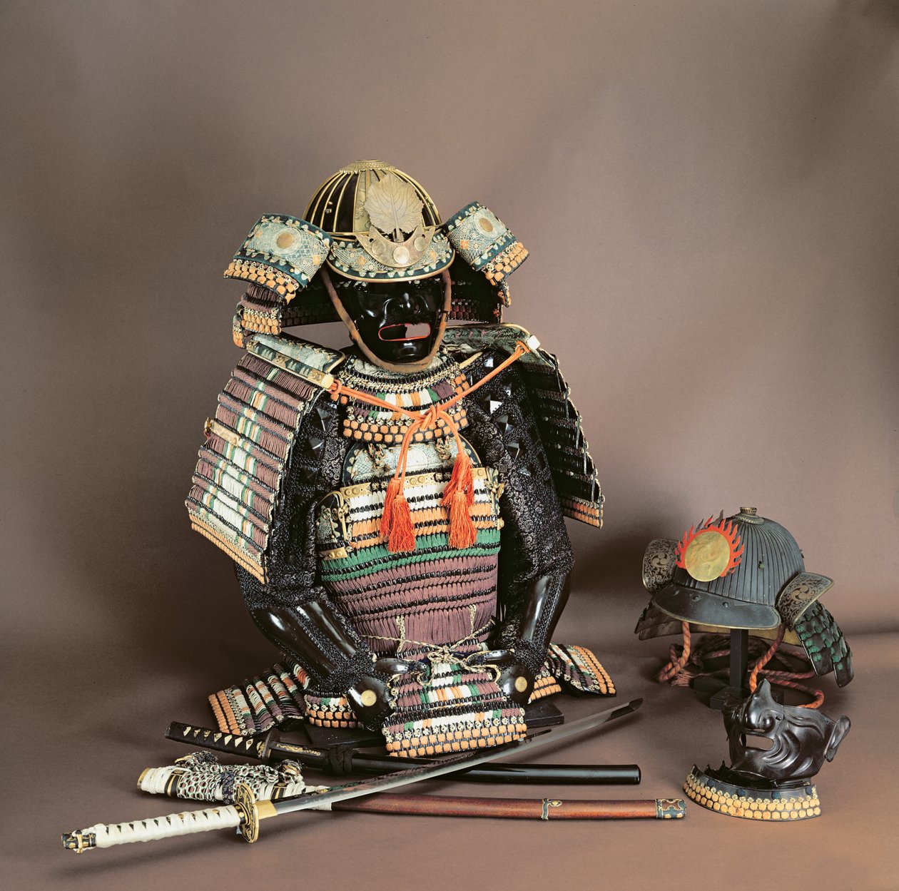 Samurajská zbroj, období Muromači (1333-1571) kolem 1384 od Japanese School