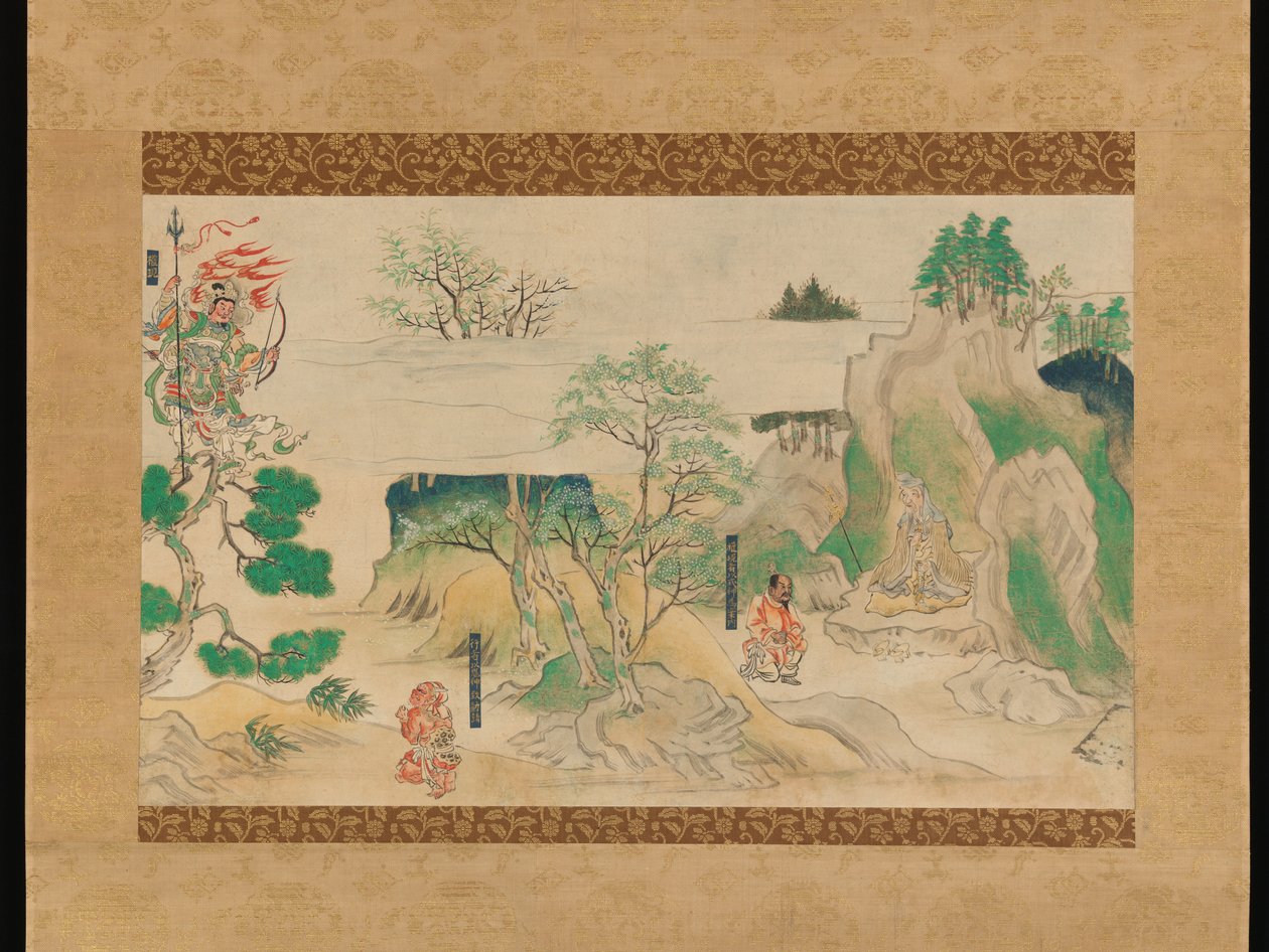 Scéna z The Illustrated Legends of Jin’?ji Temple od Japanese School