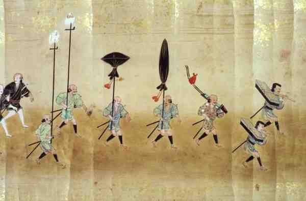 Šesté korejské velvyslanectví v Japonsku v době nástupnictví Tokugawa Ietsuna v roce 1651, pravděpodobně Kano Masunobu (1625-94) 1655-57 (svitkový obraz) od Japanese School