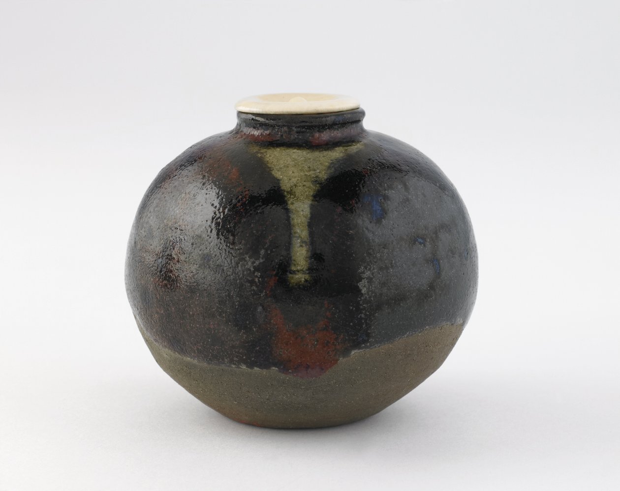 Tea caddy, bunrin type, Kyoto, Kyoto-fu, Edo period (ceramic) od Japanese School