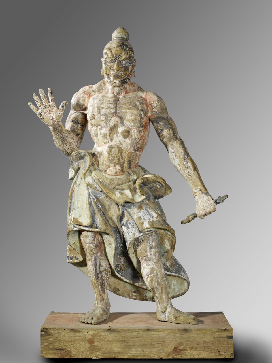 Temple Guardian, cca 1300-1400 (dřevo) od Japanese School
