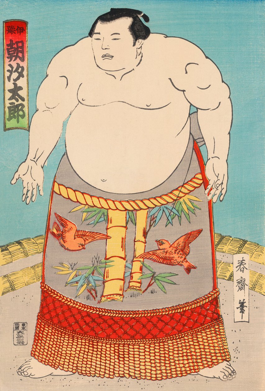 The Sumo Wrestler Asashio Taro od Japanese School