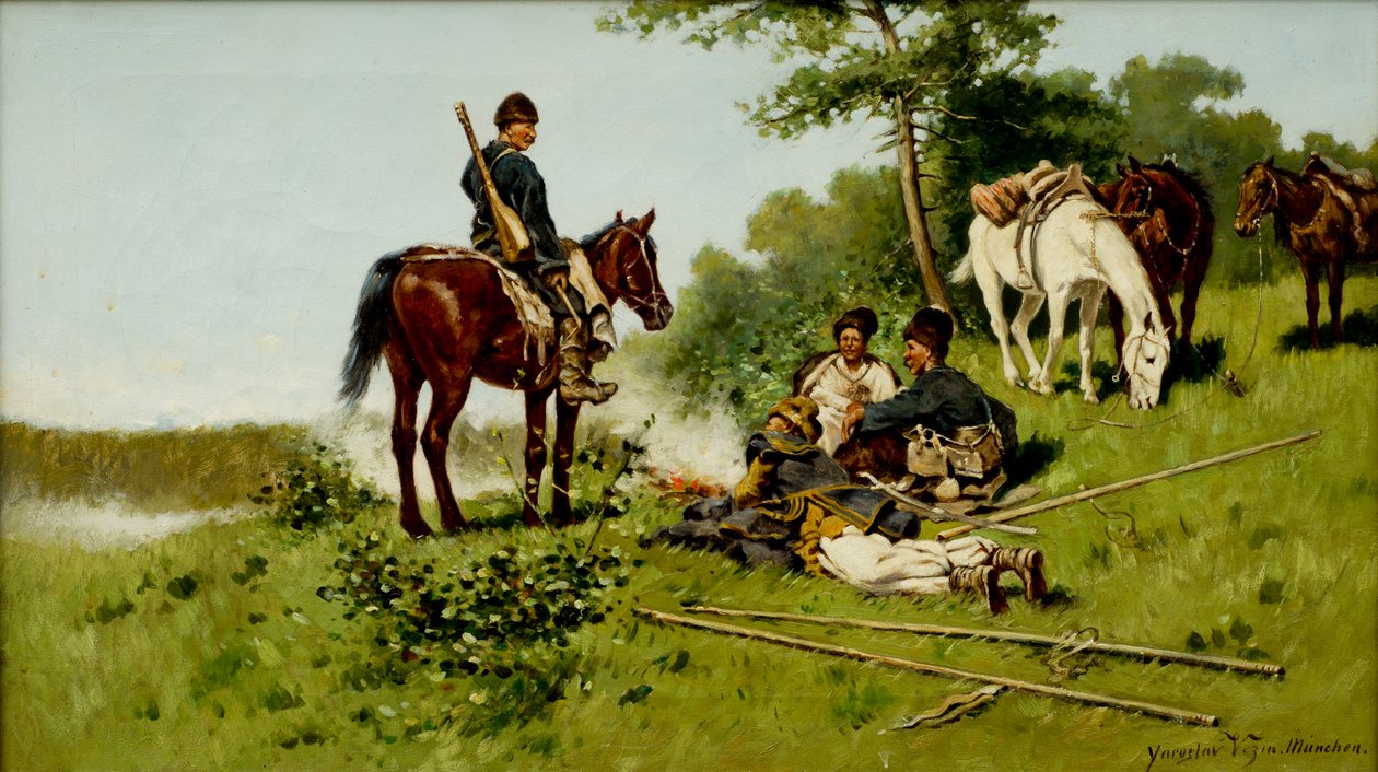 Kazašský tábor od Jaroslav Friedrich Julius Vesin