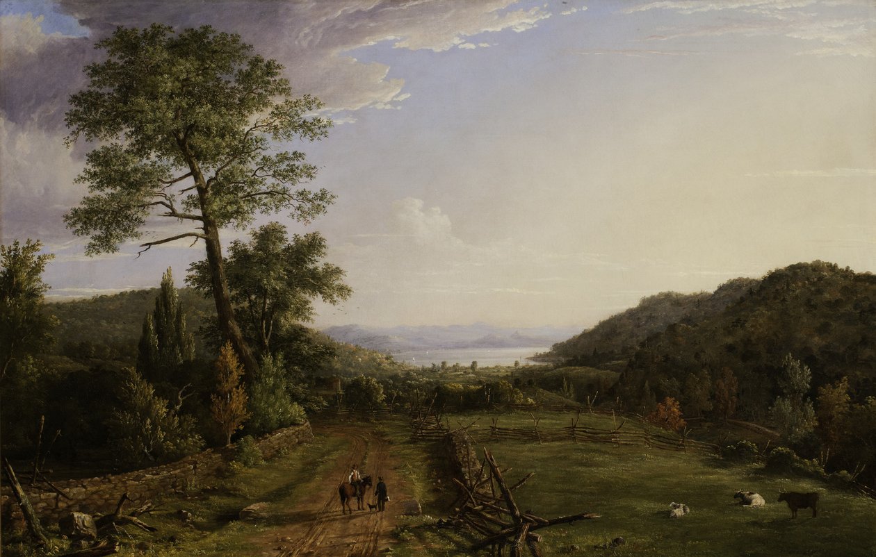 Country Lane to Greenwood Lake, 1846 od Jasper Francis Cropsey