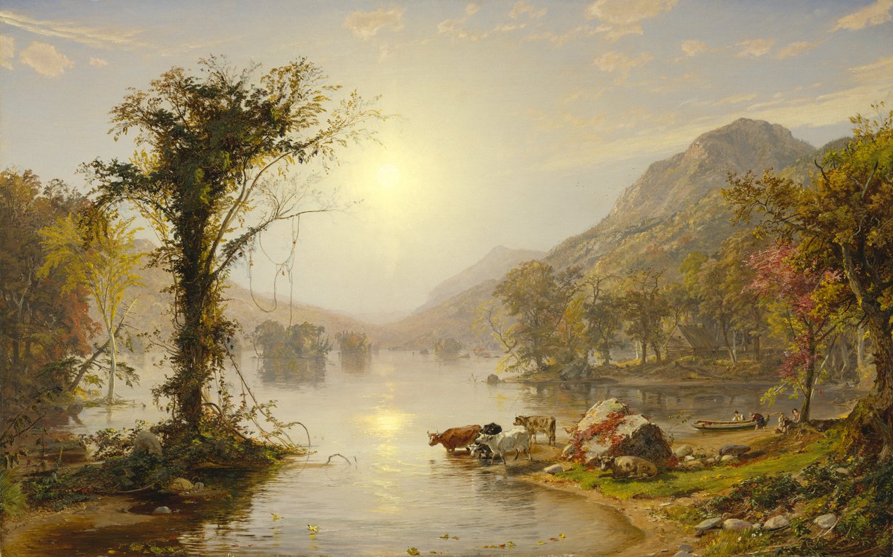 Podzim na jezeře Greenwood, 1861 od Jasper Francis Cropsey