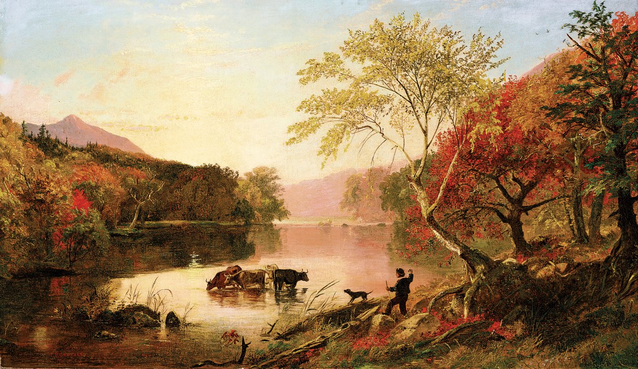 Podzim na řece Hudson, asi 1861 (olej na plátně) od Jasper Francis Cropsey
