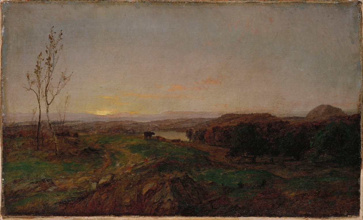Podvečerní krajina od Jasper Francis Cropsey
