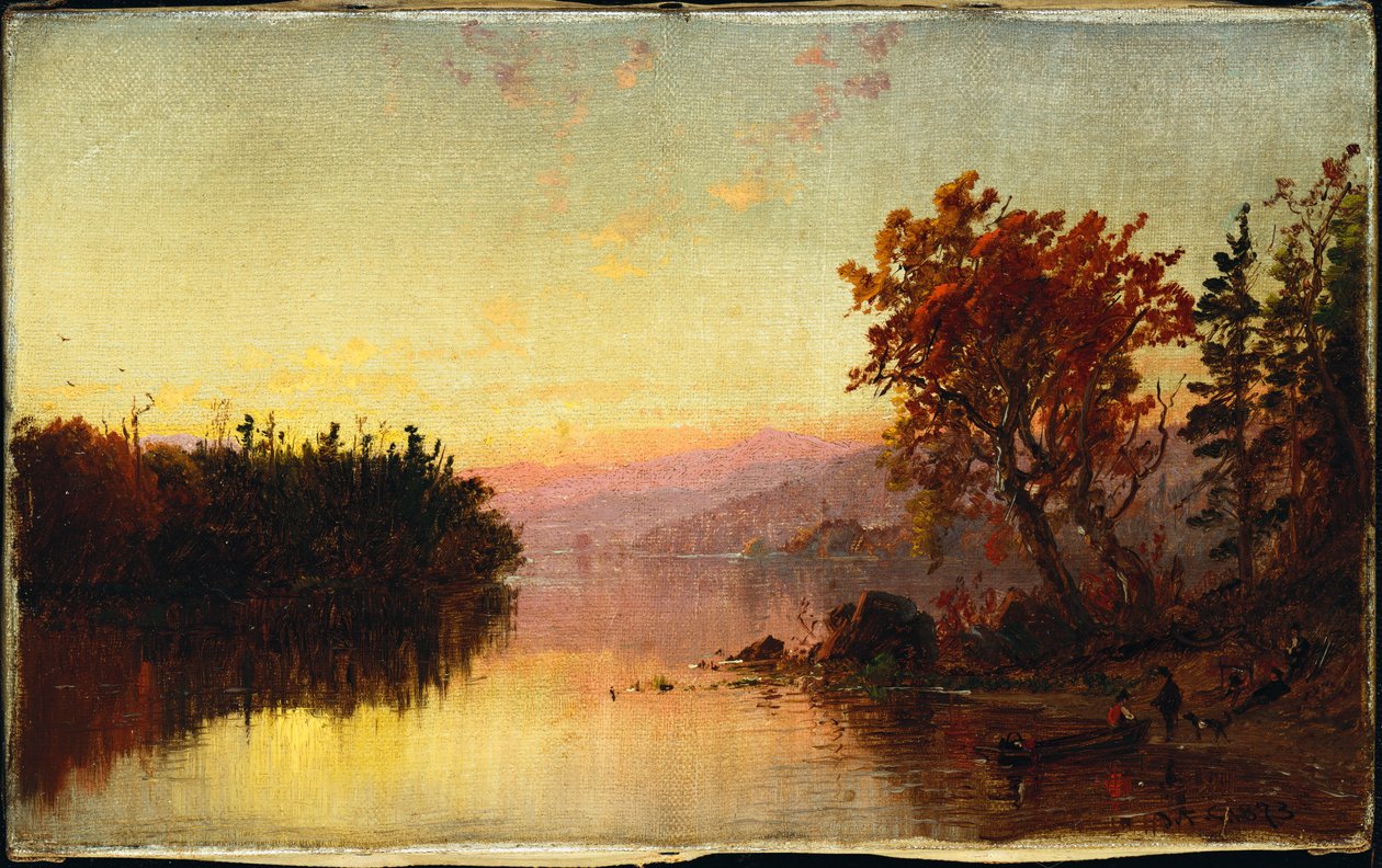 Greenwood Lake za soumraku, 1873 od Jasper Francis Cropsey