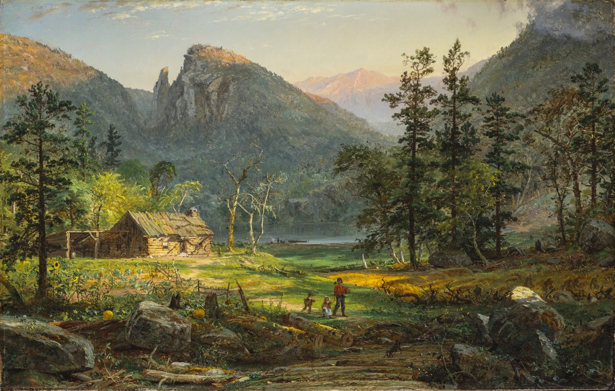 Dům rodiny Pioneerů, Eagle Cliff, Bílé hory od Jasper Francis Cropsey