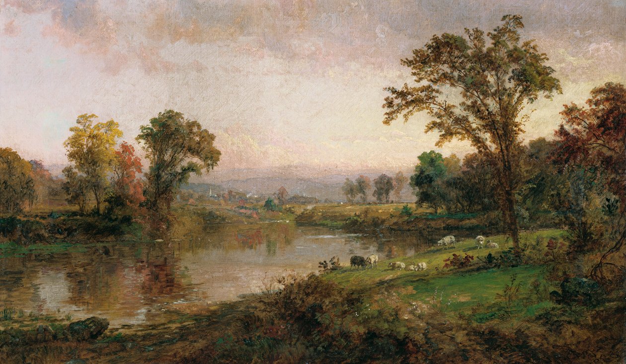 Říční krajina – počátek podzimu, 1888 od Jasper Francis Cropsey