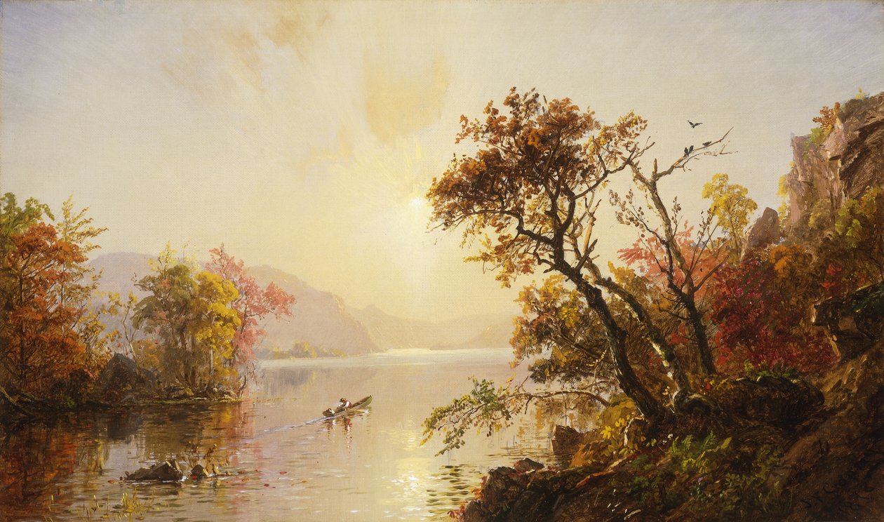 Veslování ze zátoky, 1878 od Jasper Francis Cropsey
