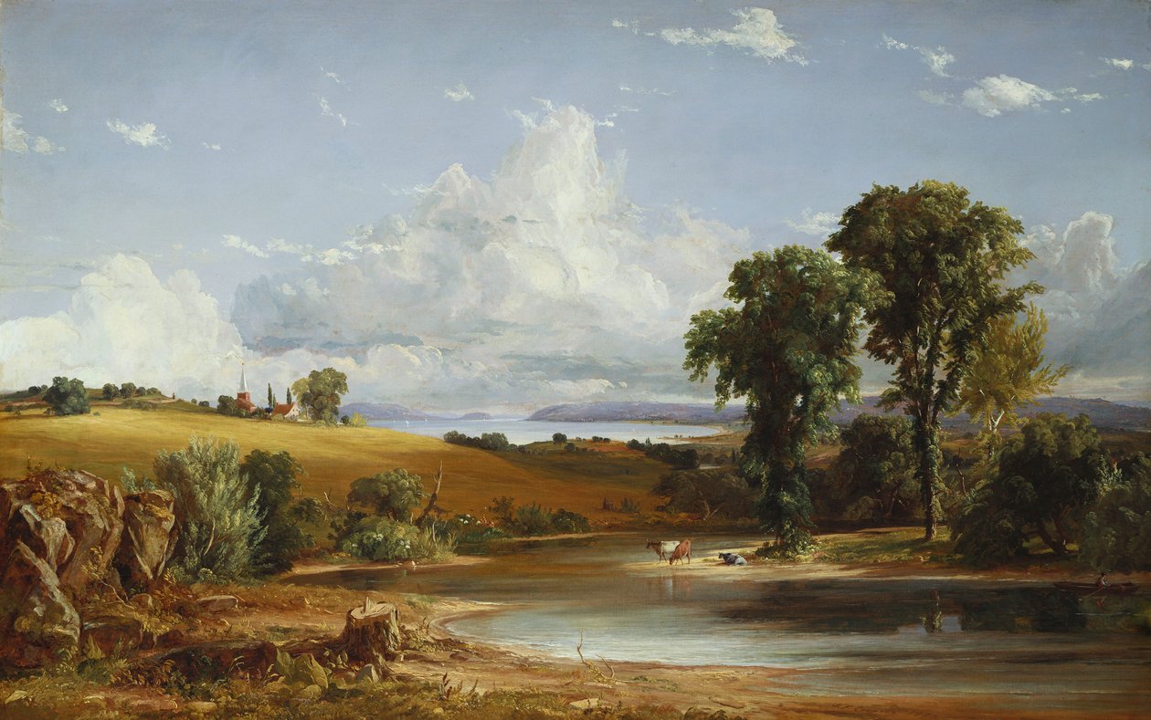 Letní odpoledne na Hudsonu, 1852 od Jasper Francis Cropsey