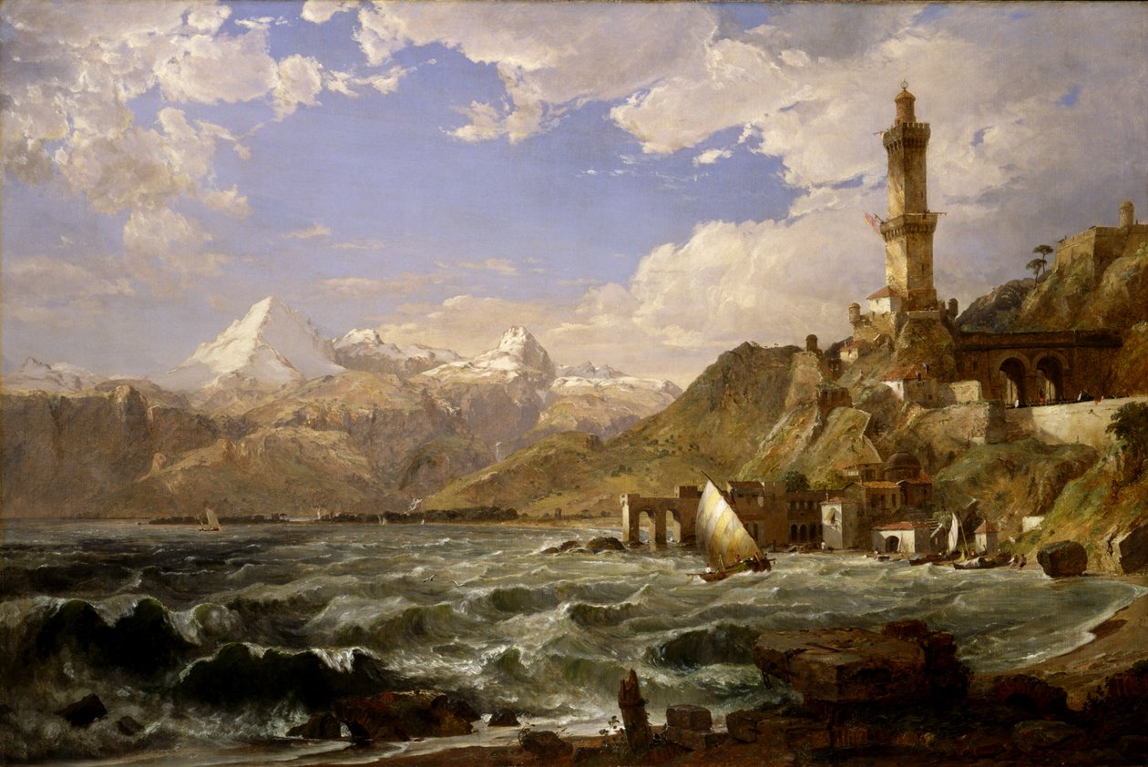 Pobřeží Janova, 1854. od Jasper Francis Cropsey