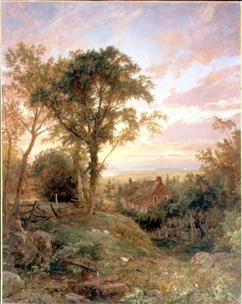 The Old Home, Warwick, New York od Jasper Francis Cropsey