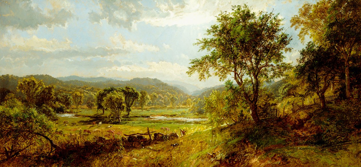 Řeka Saw Mill, od Jasper Francis Cropsey