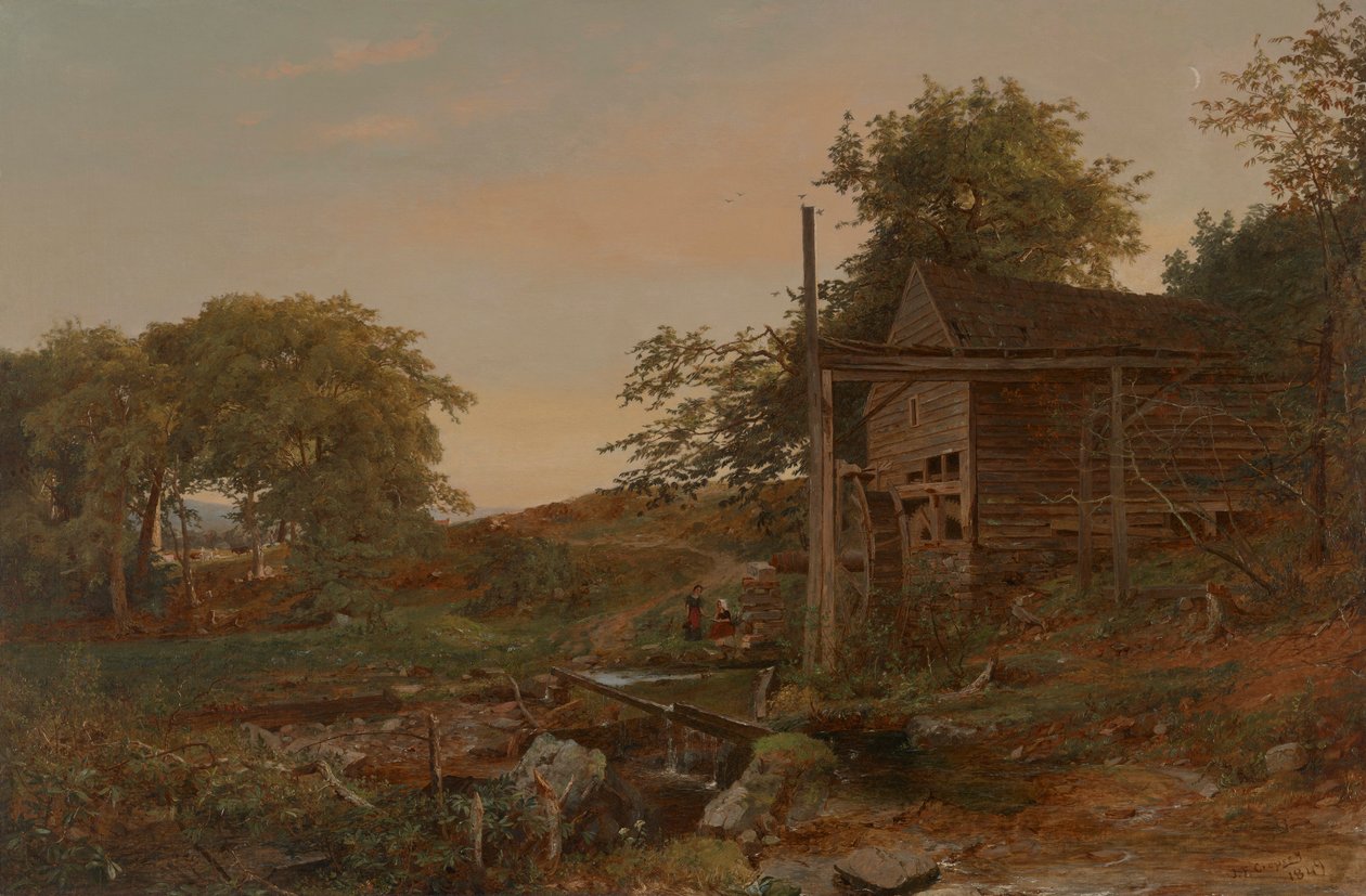 Vodní mlýn od Jasper Francis Cropsey