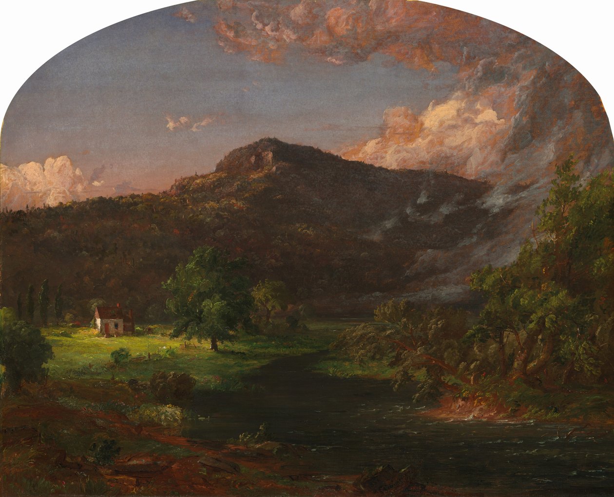 Tourney Mountain, ústředí Washington, Rockland County., New York od Jasper Francis Cropsey