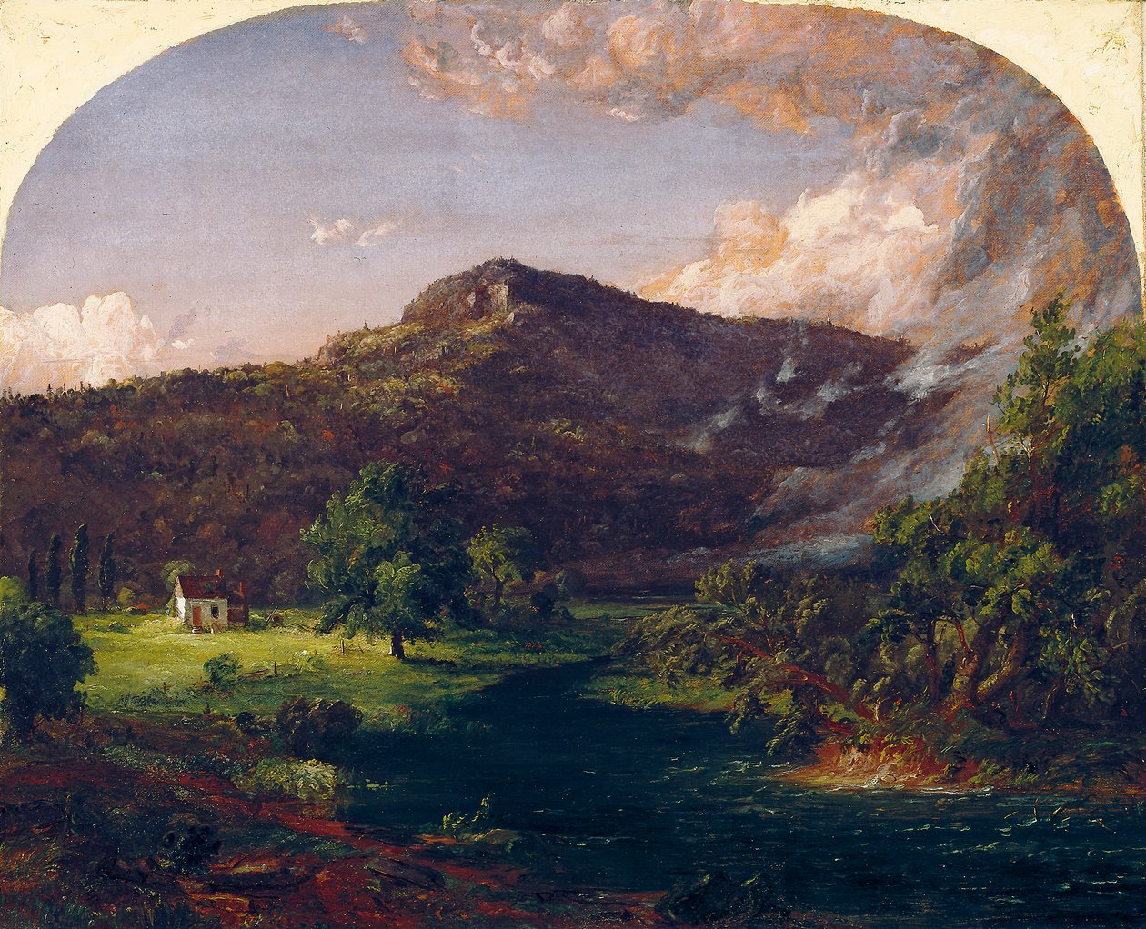 Tourney Mountain, ústředí Washington, Rockland County., New York od Jasper Francis Cropsey