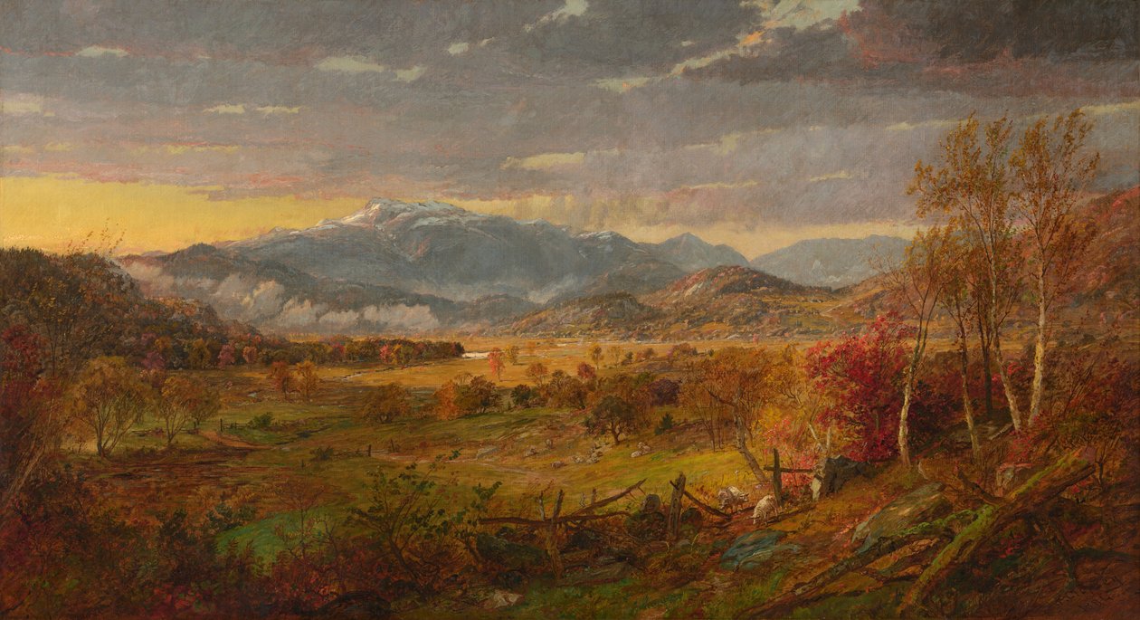 Pohled na horu Mt. Washington od Jasper Francis Cropsey