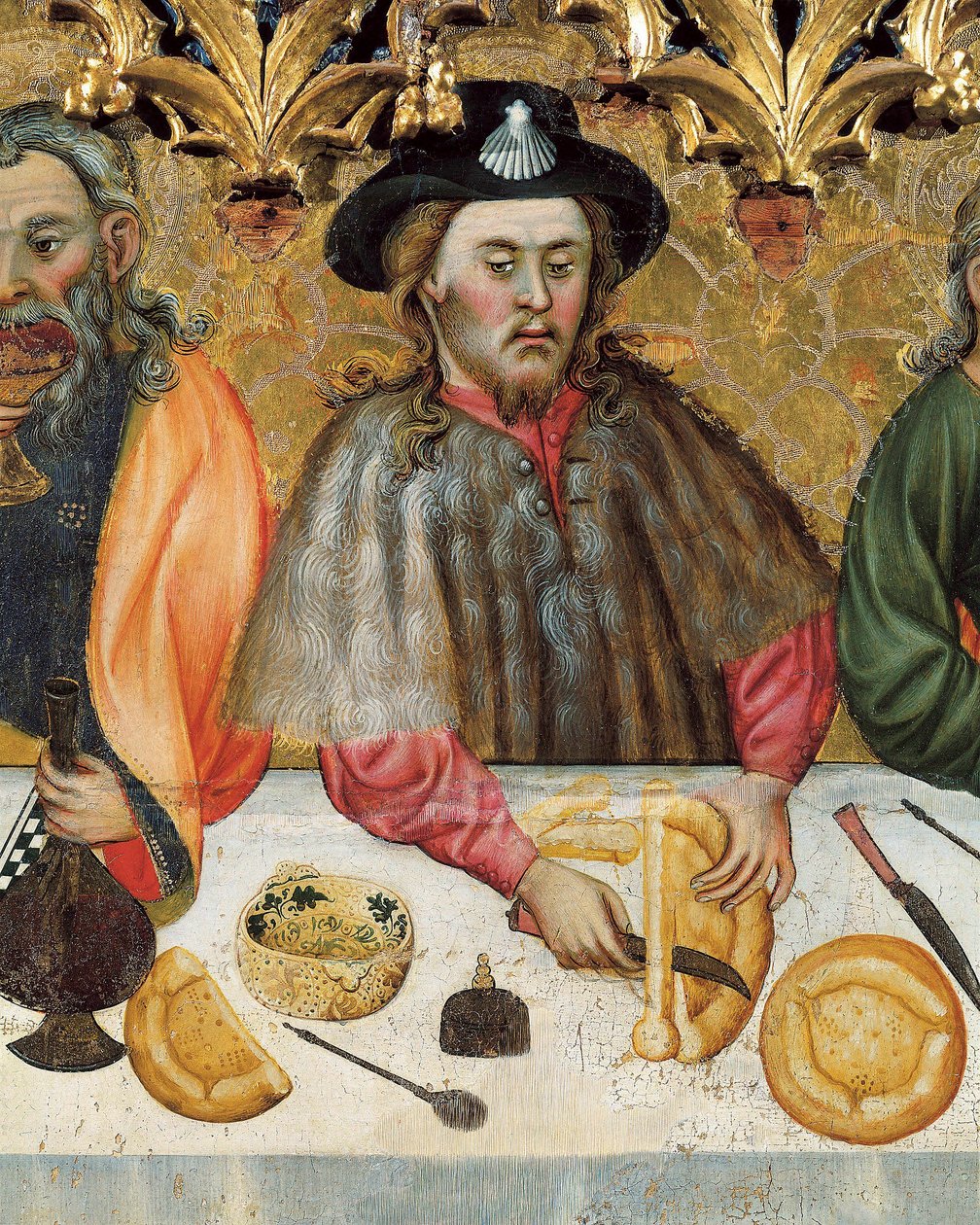 Poslední večeře, detail cca 1370-1400 od Jaume Ferrer