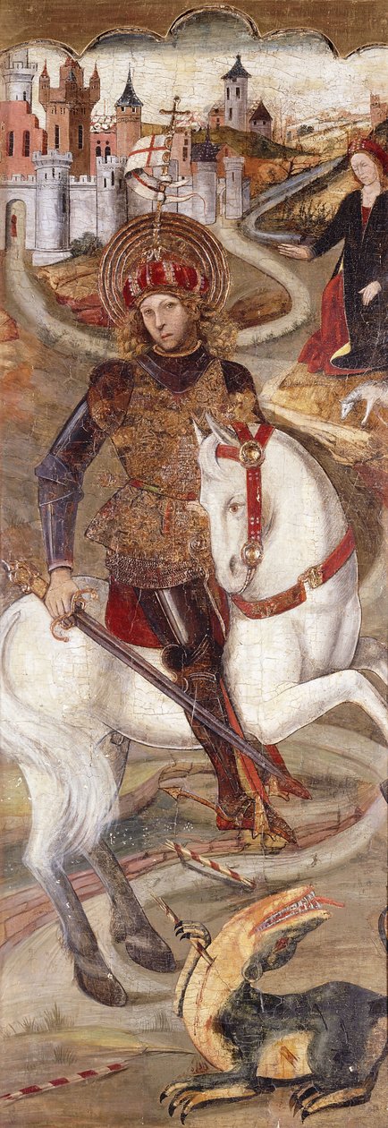 Svatý Jiří a drak, od Jaume Huguet