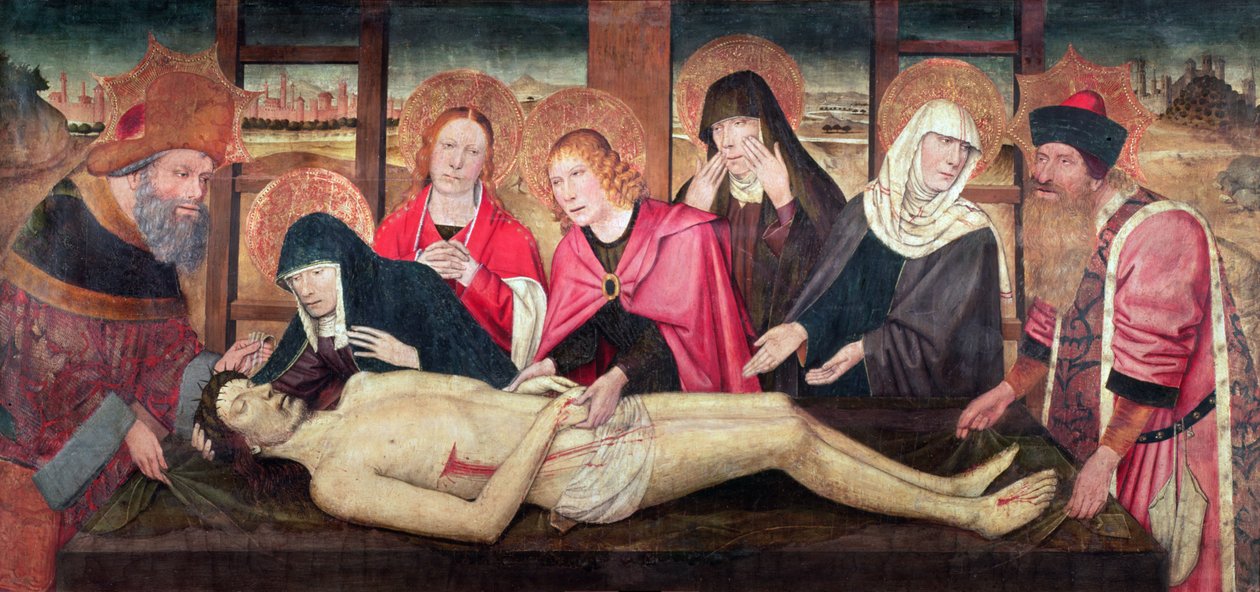 Pohřeb Krista od Jaume Huguet