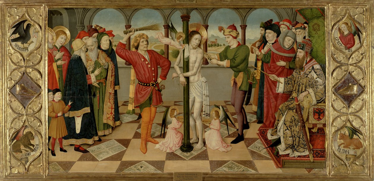 Bičování Krista, c.1450-60 od Jaume Huguet