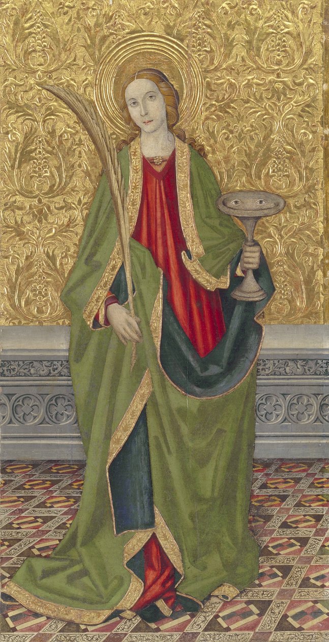 Svatá Lucie, kolem roku 1500 od Jaume the younger Vergós