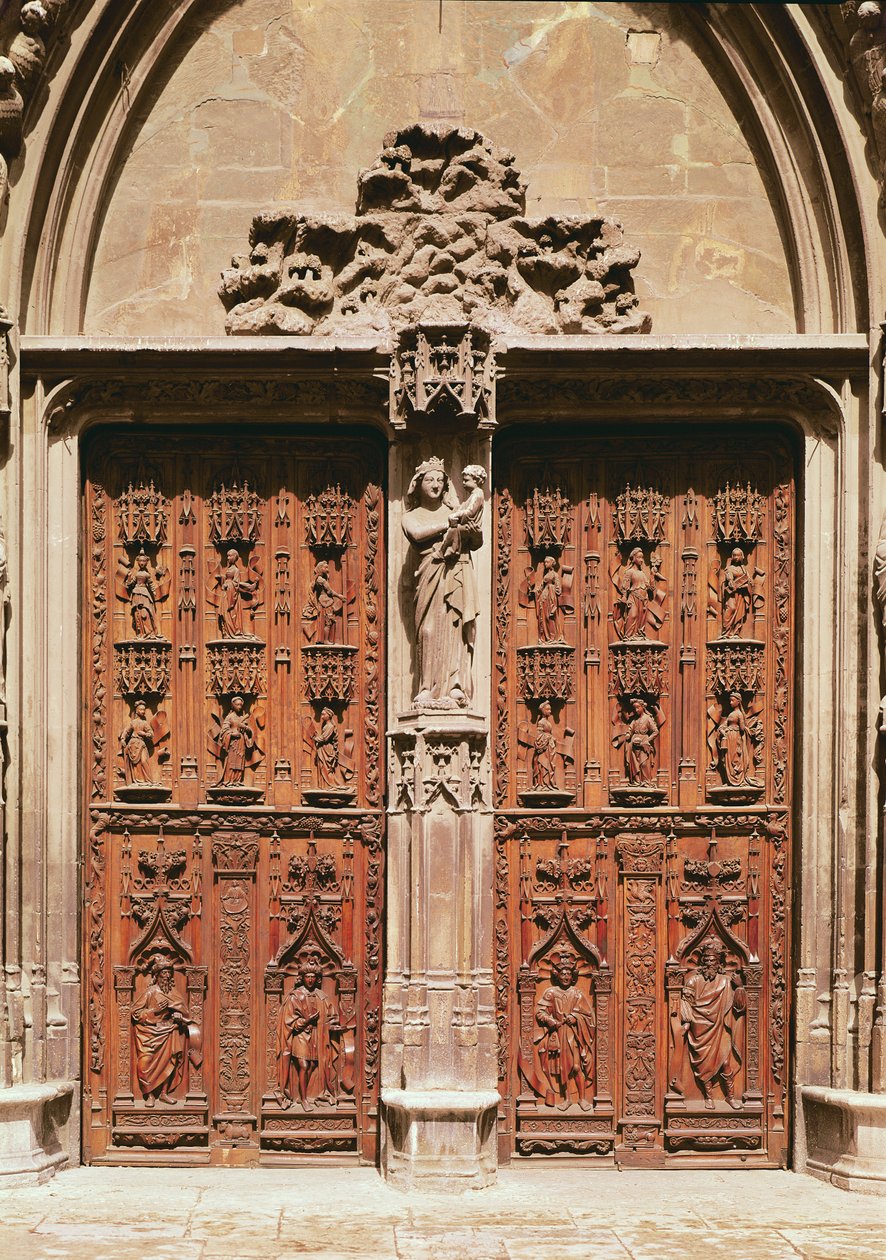 Hlavní portál katedrály Saint-Sauveur, postavený v roce 1504 od Jean and Soquet, Pierre Guiramand