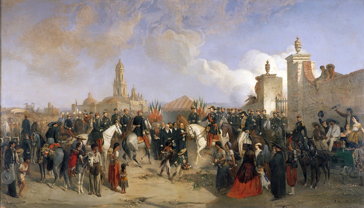 Vstup francouzského expedičního sboru do Mexico City, 10. června 1863, 1869 od Jean Adolphe Beauce