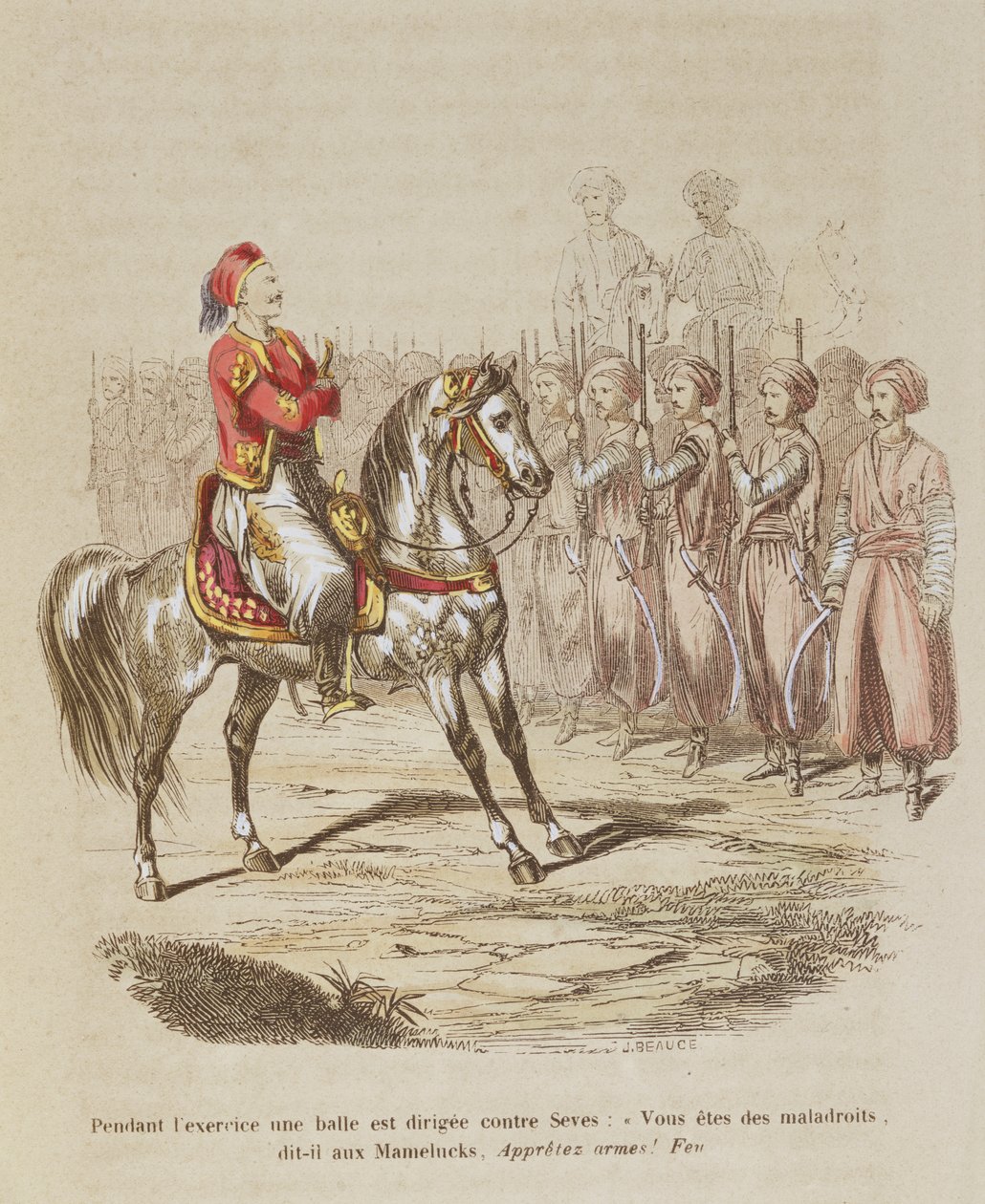 Joseph Seve (1788-1860) známý jako Soliman Pacha a jeho Mameluke z 