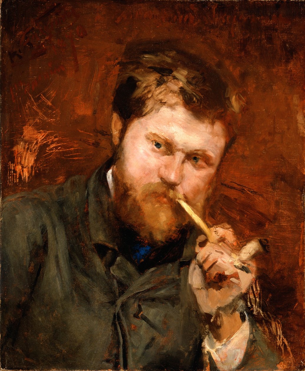 Muž kouří dýmku, kolem roku 1875 od Jean Alexandre Joseph Falguiere