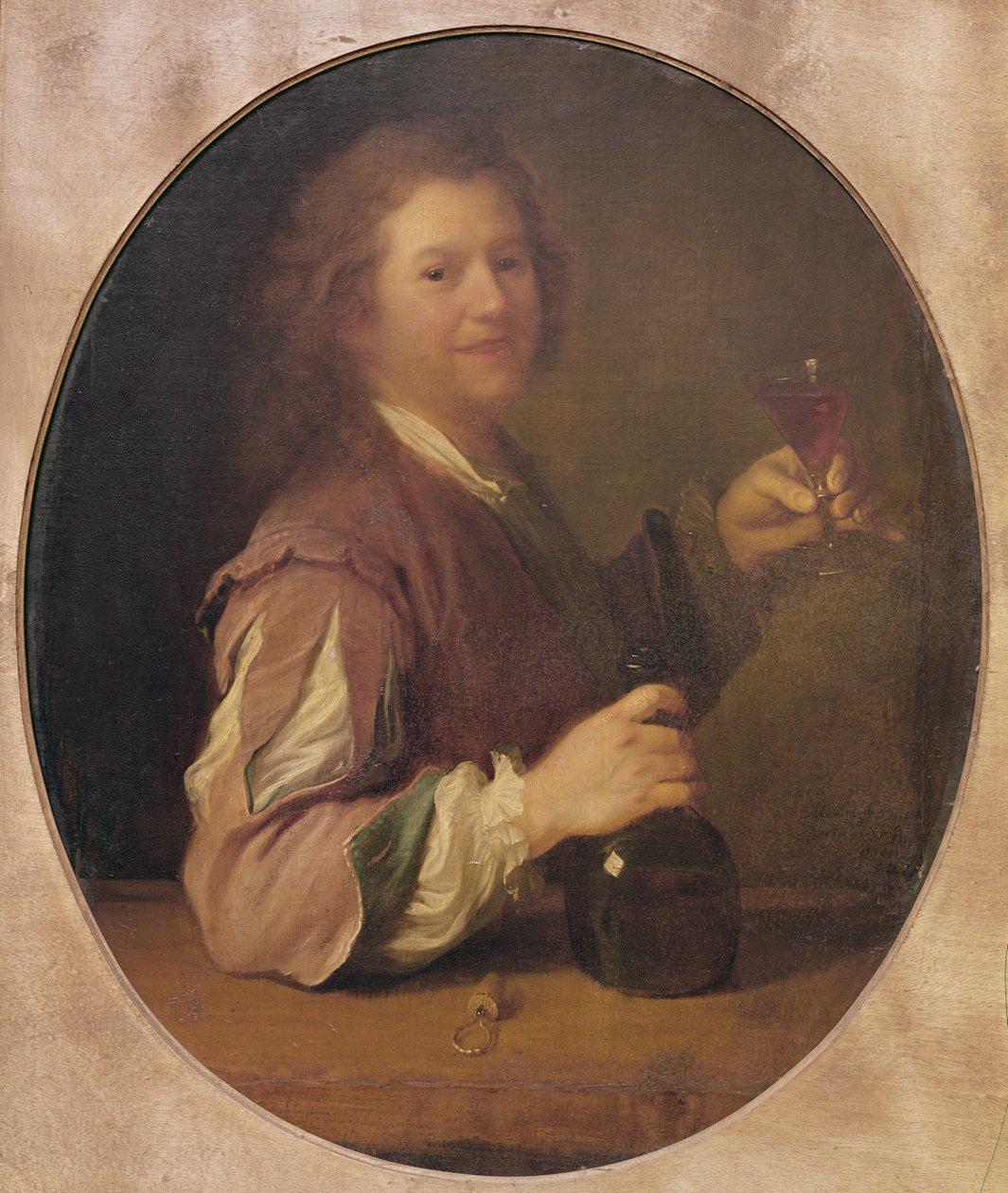 Autoportrét pijícího umělce, 1724 od Jean Alexis Grimou