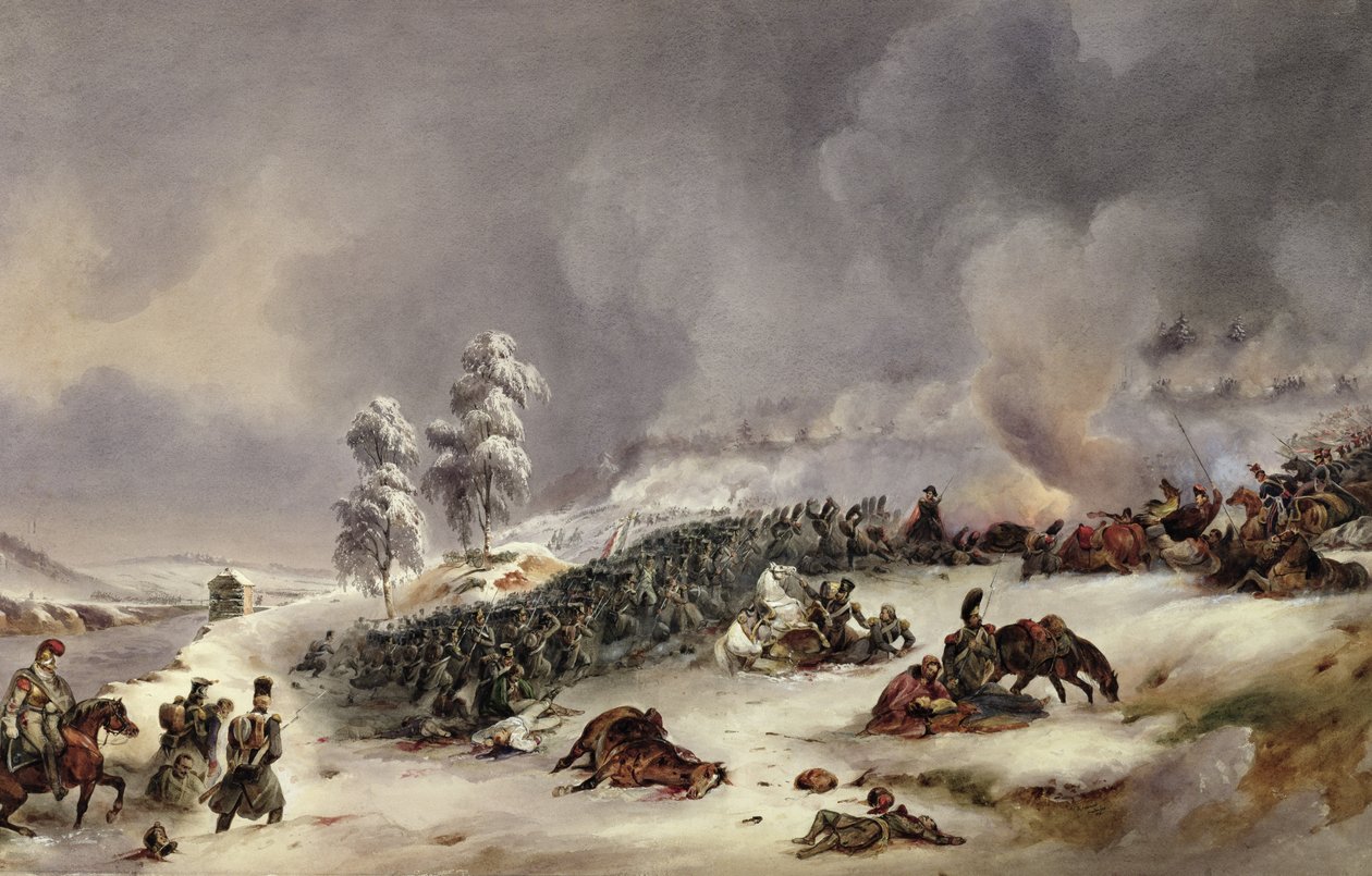 Bitva u Krasnoje, 18. listopadu 1812 od Jean Antoine Simeon Fort