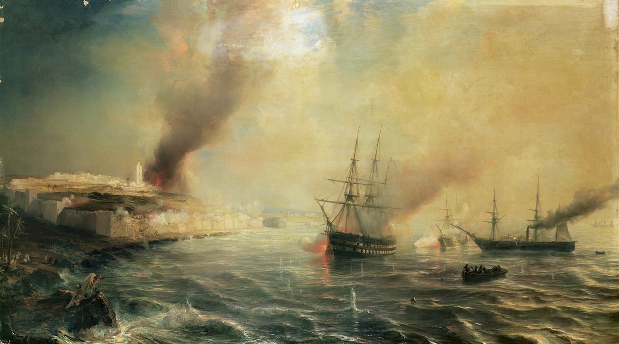 Bombardování prodeje, 26. listopadu 1851, 1855 od Jean Antoine Theodore Gudin