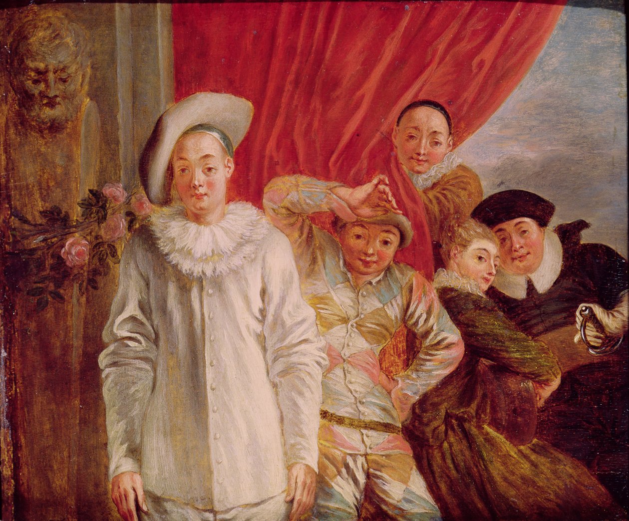 Herci Comedie Italienne od Jean Antoine Watteau