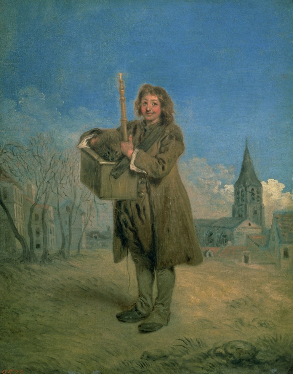 Savojsko se svištěm, 1715-16 od Jean Antoine Watteau
