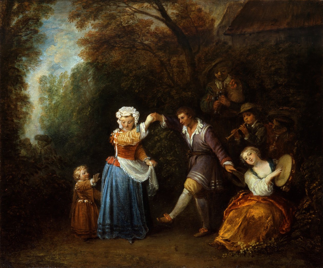 Venkovský tanec od Jean Antoine Watteau
