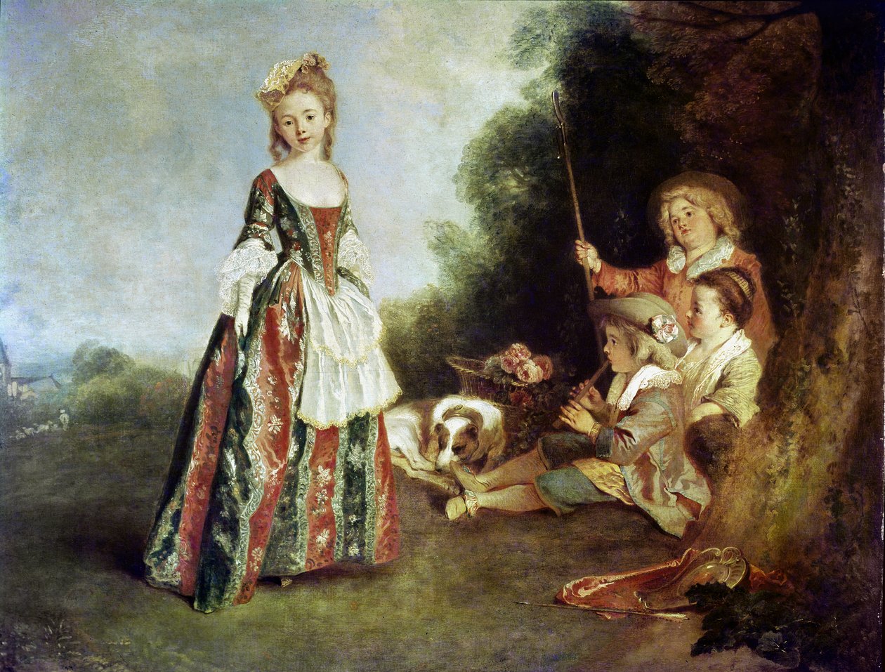 Tanec aneb Iris, 1719-20 od Jean Antoine Watteau