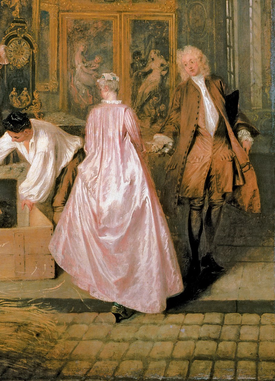 The Gersaint Shop Sign, 1721 (detail 30793) od Jean Antoine Watteau